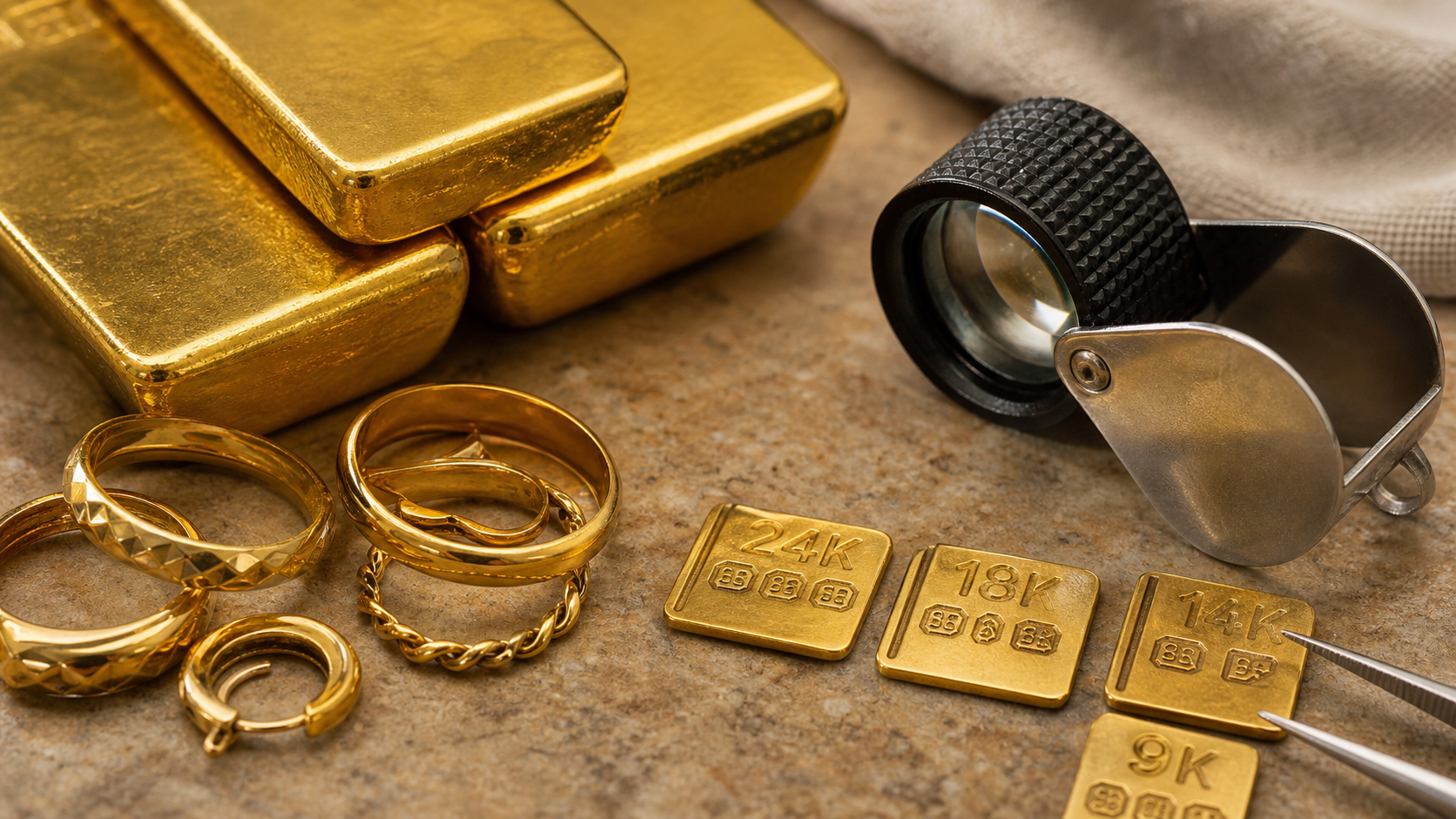 Lingotti e riferimenti sulle carature dell oro